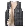 Autumn and Winter Cotton Vest Men's Inner and Outer Wear Plus Velvet Thickened Plus Size V-neck Waistcoat Warm Cotton Vest