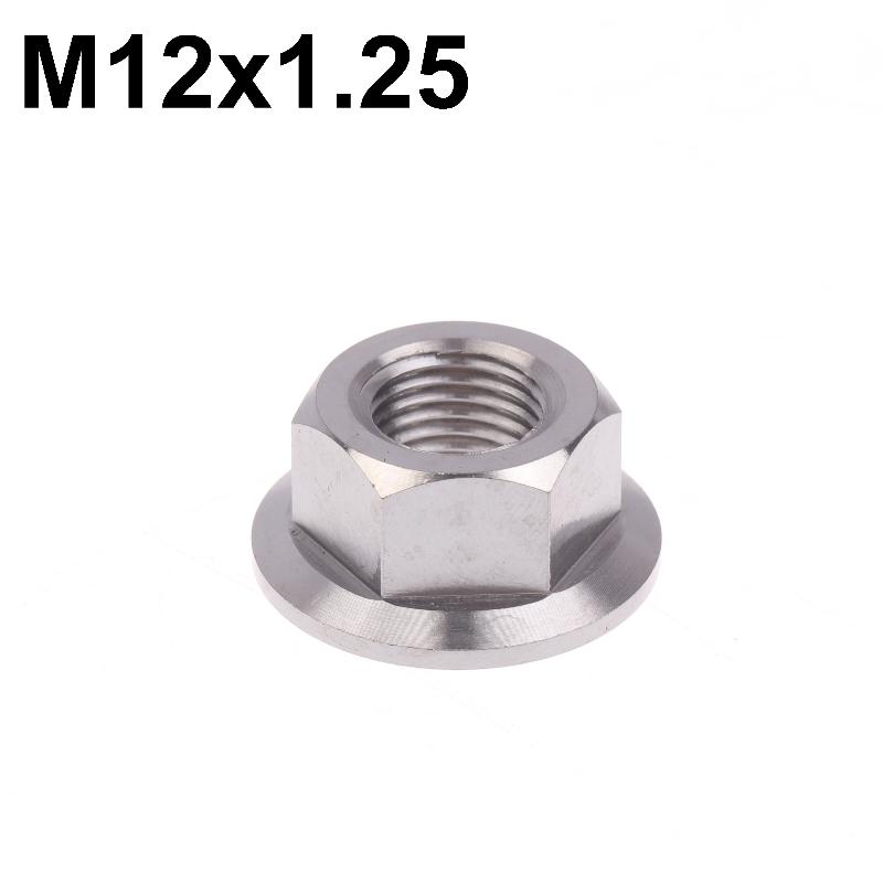1 Pcs Motorcycles Titanium Hex Flange Hexagon Nuts M5 M6 M8 M9 M10 M12 For Motorcycles And Motorbikes