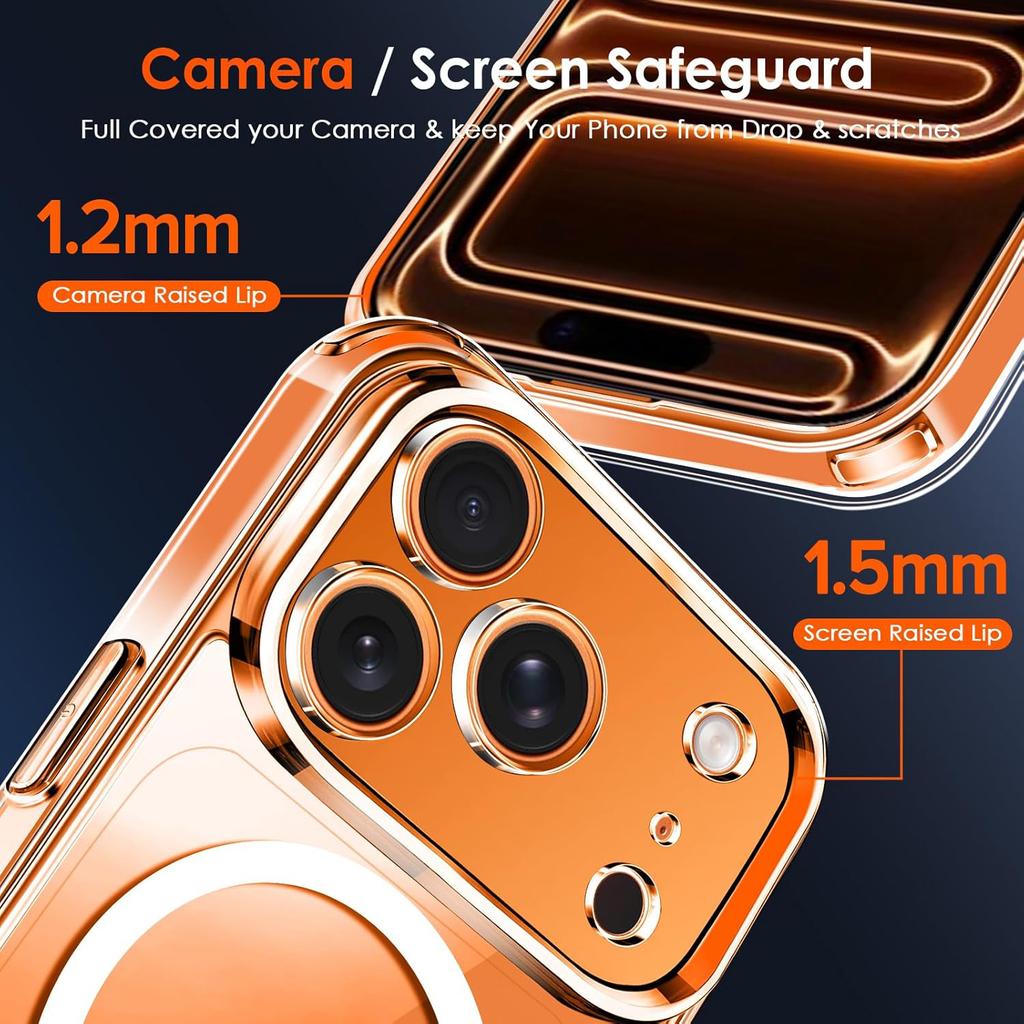 Shockproof Wireless Charging Strong Magnetic Case For iPhone 17 Pro Max Air iPhone17Pro Max Air 5G Clear Back Cover Phone Case