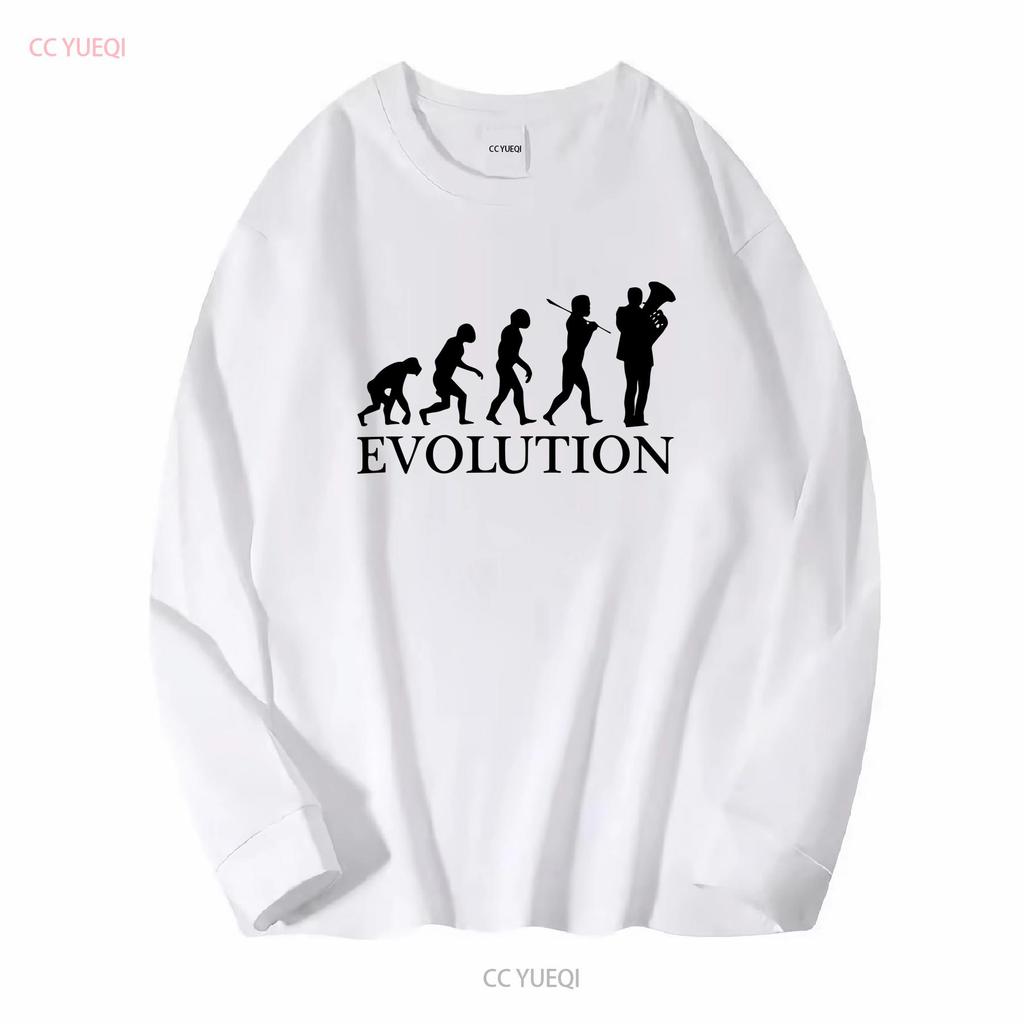 EUPHONIUM PLAYER EVOLUTION OF MAN MENS T SHIRT TEE TOP GIFT MUSICIAN Long or Short Sleeves Vintage Washed Breathable Stretched