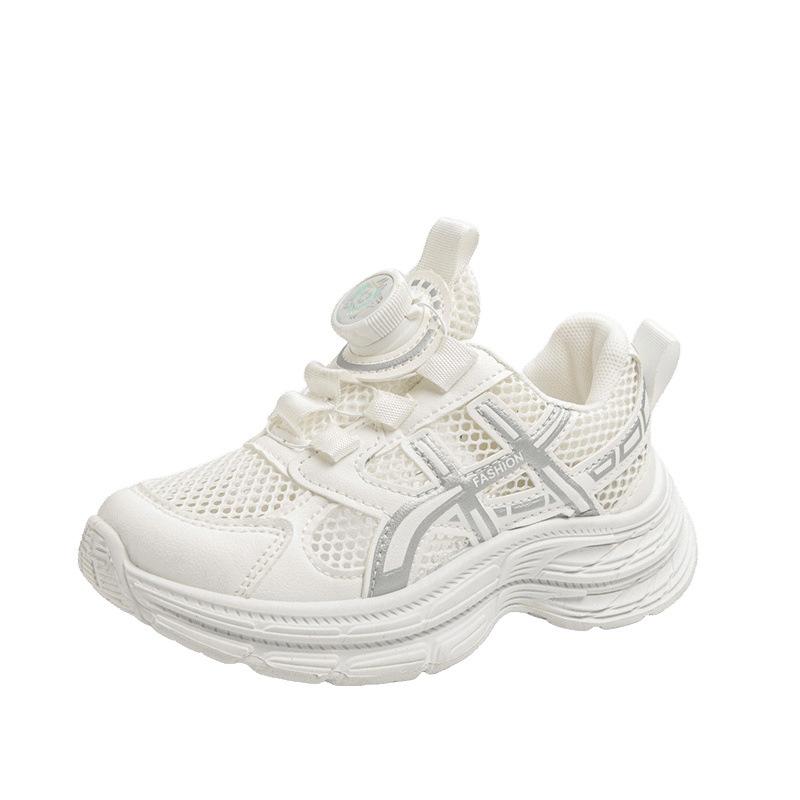 Children's New Sports Shoes 2025 Autumn Comfortable and Breathable Double Mesh Medium and Older Children's Fashion Casual Shoes Girls Classmates