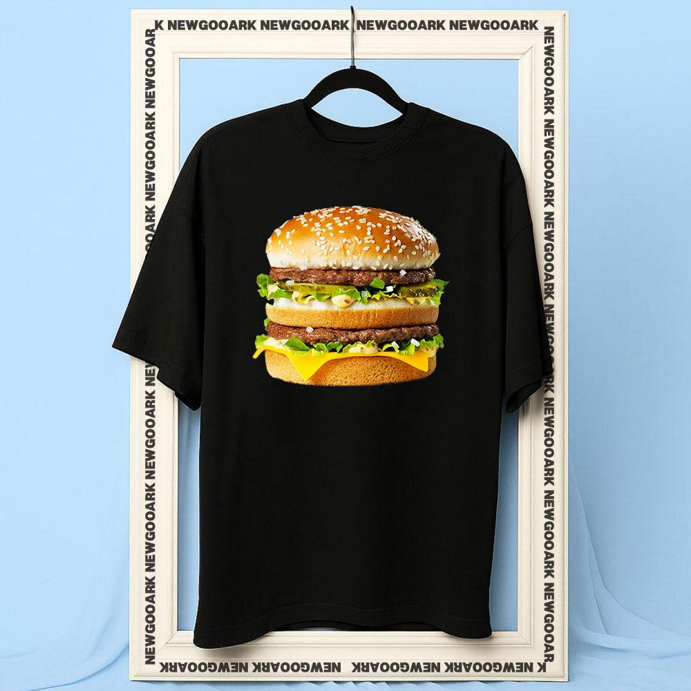 Burger Shirt Women Unisex Summer Cotton Graphic T Shirts Adult Streetwear Camisetas Shortsleev Breathable Oneck Trending