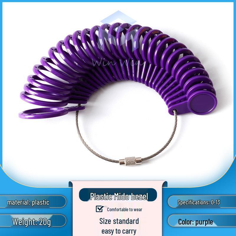 US Ring Sizer Tool - Plastic Finger Measurement for Ring Sizes