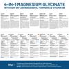 4-in-1 Magnesiumglycinat mit KSM-66 Ashwagandha, Kurkuma und Vitamin B6