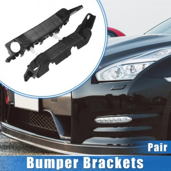 1 Pair Front Left Right Bumper Brackets Support Cover for Hyundai Elantra Black