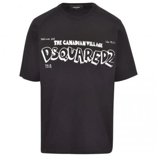 DSquared2 Unisex Adult The Canadian Village Logo Skater T-Shirt