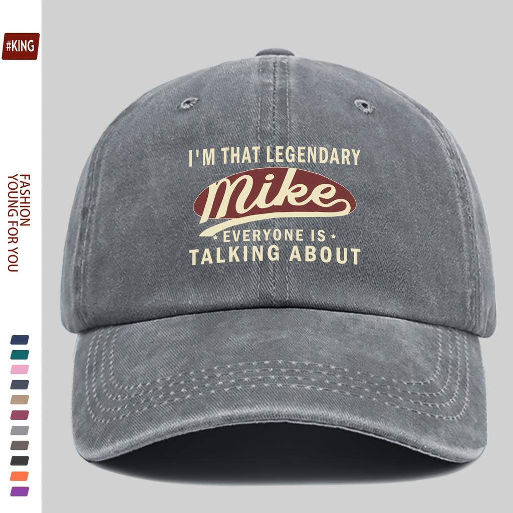 1pc Vintage Trucker Dad Hat with Im That Legendary Mike Print  Adjustable Snapback Baseball CapAppropriate for Any Season