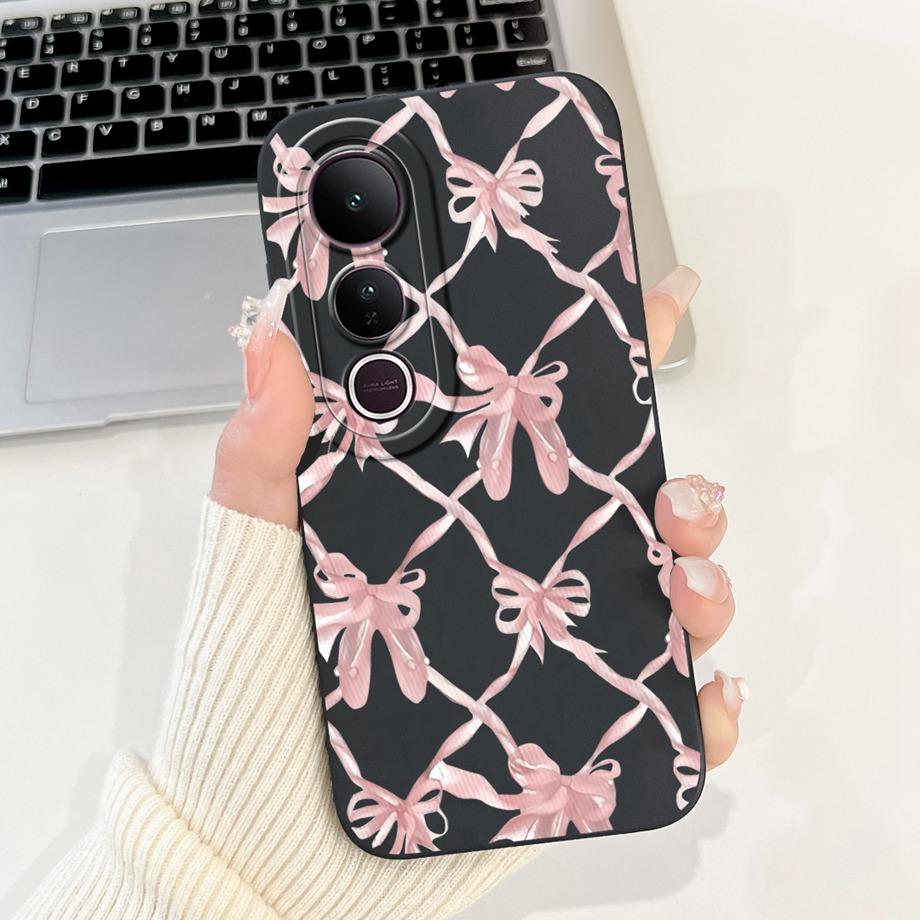 Für Vivo V50 Lite 4G 5G V50 5G Handyhülle Silikon Weiche Rückabdeckung Für Vivo V2441 V2427 Bumper Drache Katze Blume Schmetterling Capa