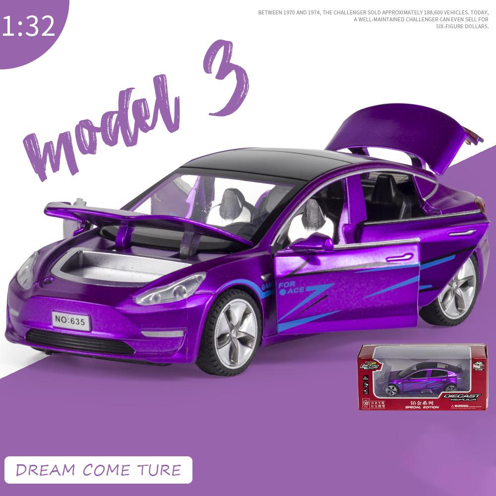 1:Model 32 v měřítku 3, litá slitina, autíčko, stahovací vozidlo se zvukem a světlem pro děti Dárková kolekce pro dospělé