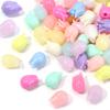 50pcs/lot Tulip Flower Bud Leaf Loose Beads Mix Color Flower Acrylic Beads For Jewelry Making DIY Bracelet Nacklace Accessories