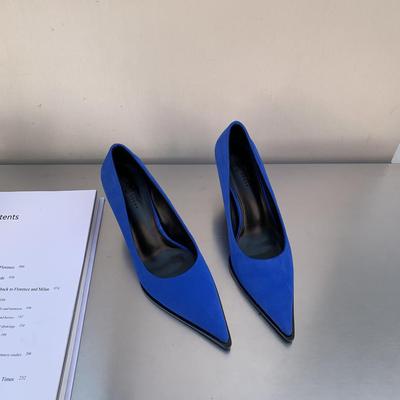 Nowa Moda Czółenka Damskie Sandały z Ostrym Noskiem Lato Wiosna Wysokiej Jakości Skóra PU Wysokie Obcasy Buty Damskie Biurowe