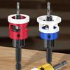 Countersink Drill Bits Set with Adjustable Aluminum Depth Five Dual-Flute Bits TCT Alloy Hole Drill Bits Kit with Wrench Storage Case
