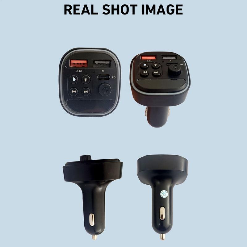 Car FM Transmitter Auto Radio Adapter Music Player MP3 Music Player Auto Phone Charger For Vehicle RV Sedan Truck Radio Adapter