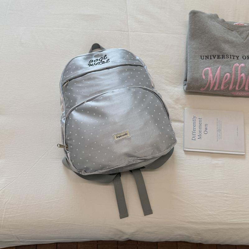Mochila Escolar Fofa de PU com Bolso Frontal com Zíper Mochila Leve para Meninas Adolescentes Casual Diária para Viagem