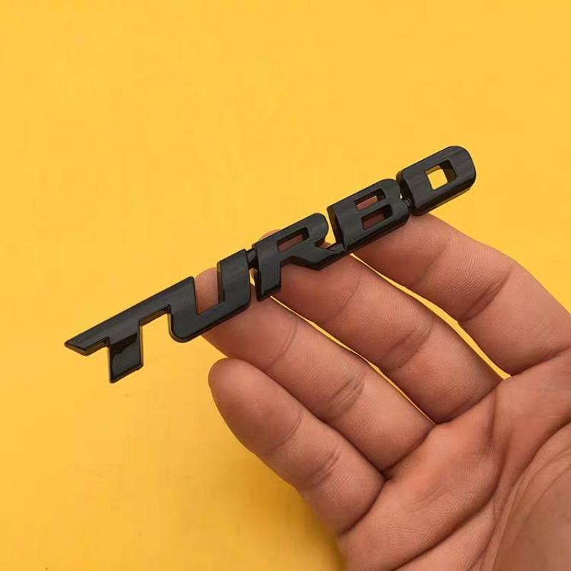 Modifiziertes Auto-Logo Turbo Metallaufkleber Sportlicher Karosserieaufkleber Hinteres Emblem Seitenemblem Dekorativer Aufkleber für Automobile