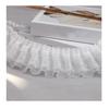 4meters/lot Diy 6.5CM Wide Frill Lace Apparel Cuff Double Layered Frill Ribbon Stereo Lace Accessories