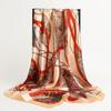 Color Block Silk Square Scarf - Versatile Women's Accessory for All Seasons, Perfect for Neckwear and Sun Protection