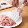 Multipurpose Food Shaper Meatball Maker Tool with Pusher 3/4 Compartments Design Grade PP Nonstick Scoop Non Stick Spoon Efficient Mold for Kitchen