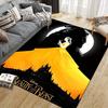 1pc Beauty and the Beast Carpet Area Rug, Bedroom, and Playroom Durable, Stain-Resistant, and Easy To Clean, Living Room