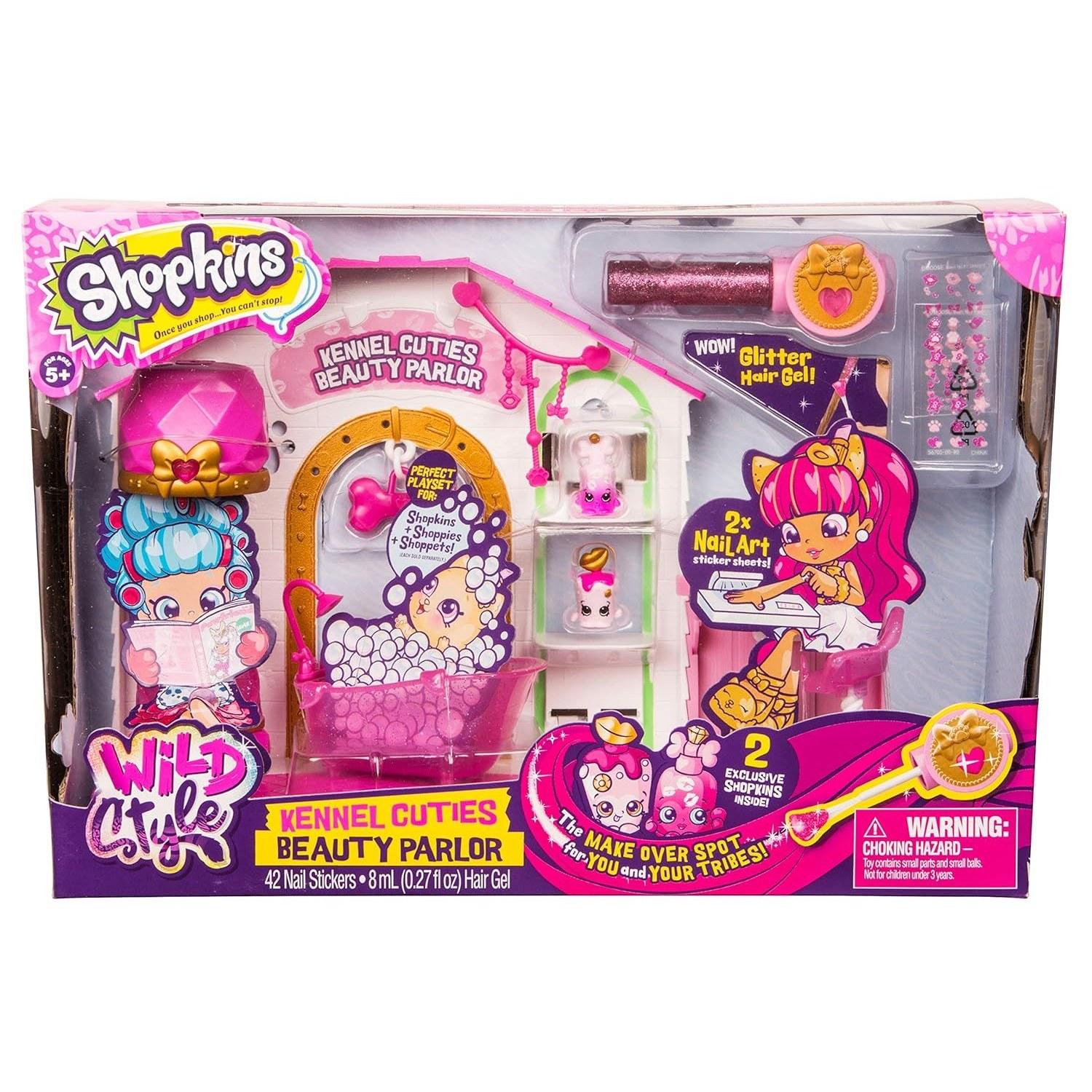 Shopkins Season 9 Wild Style - Kennel Cutie Beauty Salon Playset