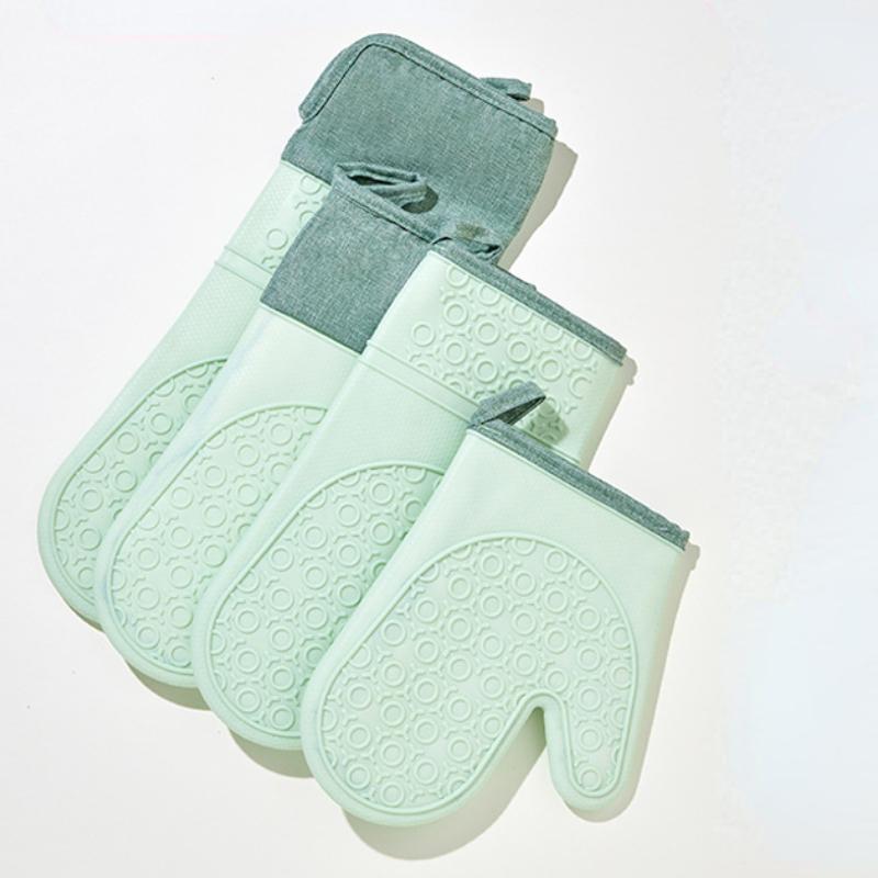 Silicone Heat Insulation Gloves, Anti-Scalding, Baking Utensils, Hand Clamp Gloves, Simple Oven, Microwave, Kitchen Household To