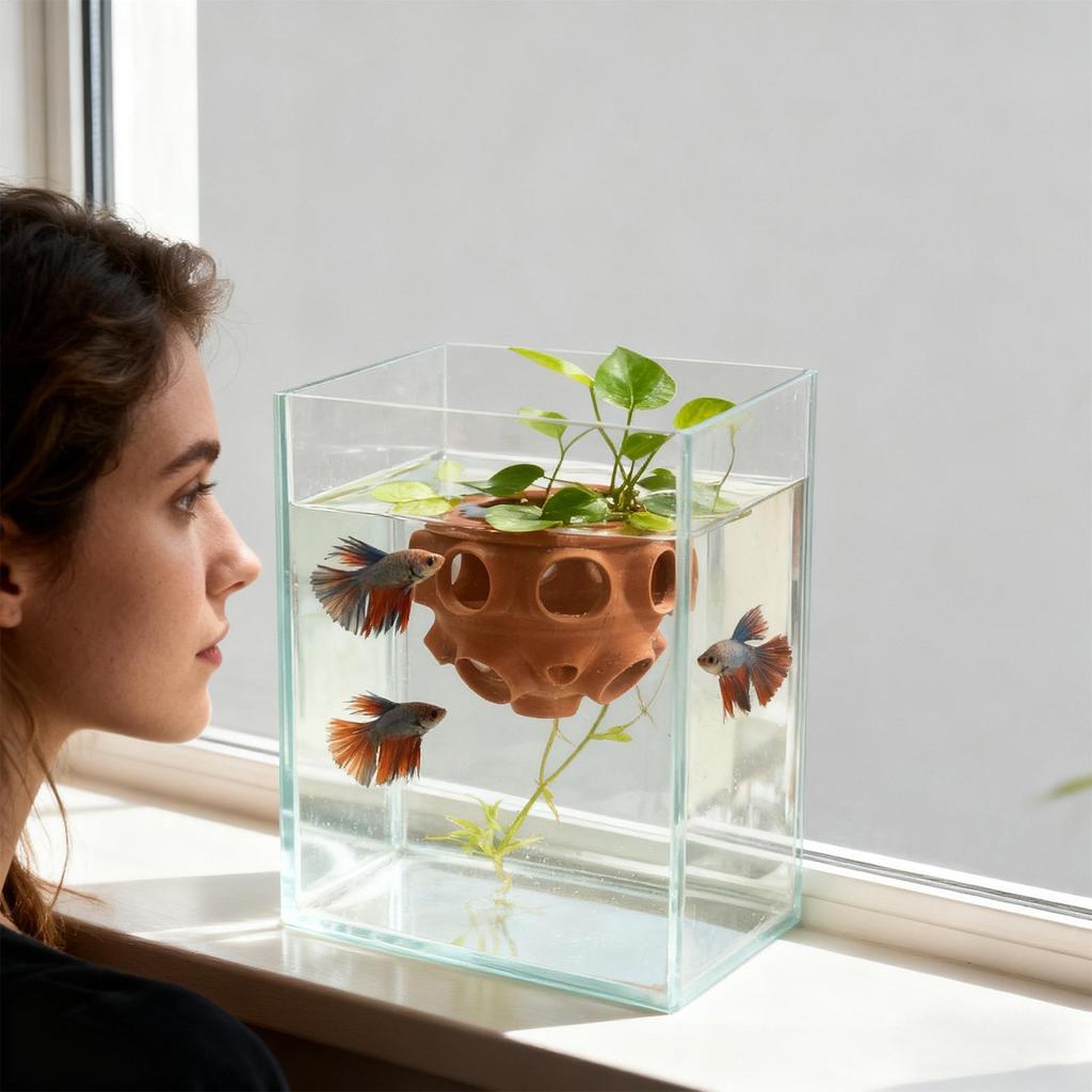 Aquarium Shrimp House Realistic Fish Tank Betta Habitat Fish And Shrimp Floating Shelters Aquarium Hiding Places Decorations