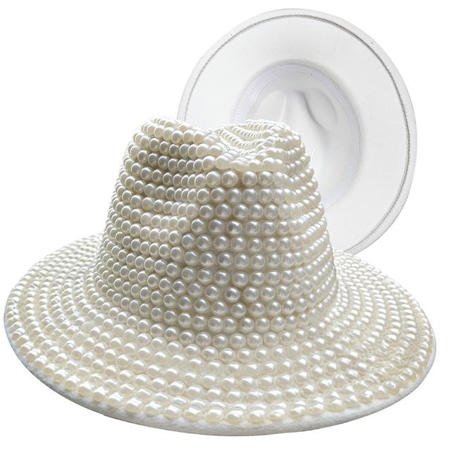 Fedoras Rhinestone Fedora Hat for Women Gemstone Fedoras Jazz Top Hat Winter Handmade Performance Hat Party Hat Jackson Hats