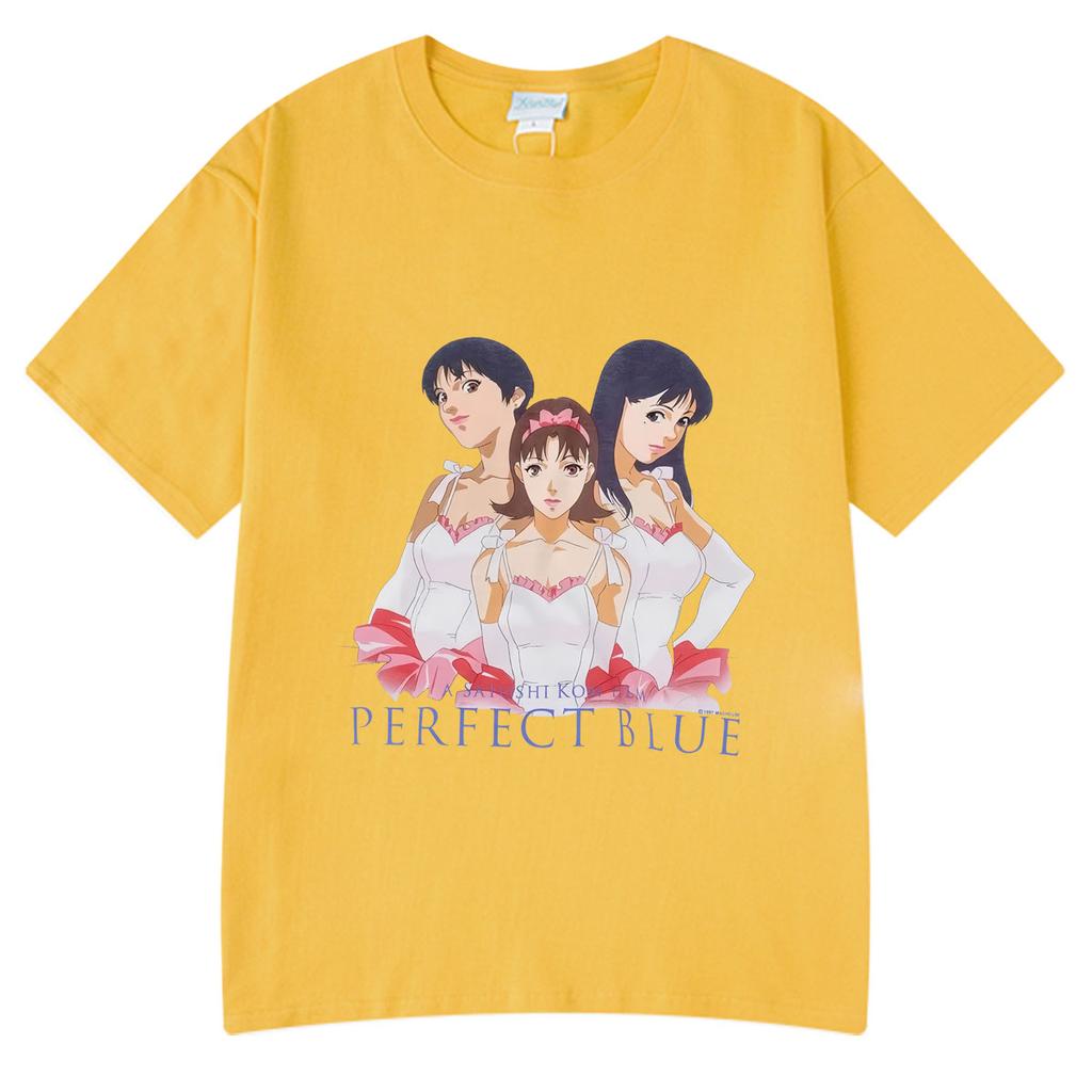 Anime Perfect Blue A Satoshi Kon Film Mima Kirigoe T-Shirt Men's Women Clothing Fashion Hip Hop Short Sleeve T Shirt Summer Tees