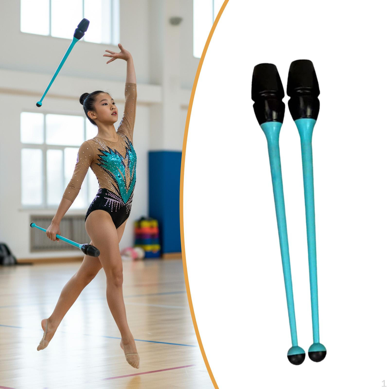 

2 штуки гимнастических палочек, соединяемый ритмический инструмент для детей и взрослых, длина 14,17 дюйма синий