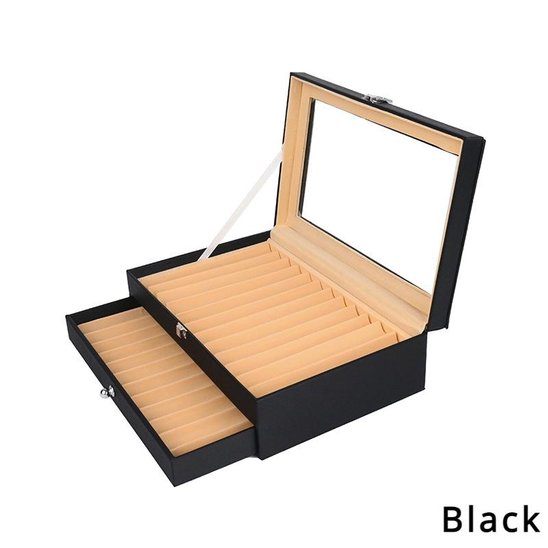 Leren Vulpen Display Case 1~3 Laags 12/24/36 Sleuven Organizer Verzamelaar Doos Schrijfwaren School Kantoor Zakelijke Benodigdheden
