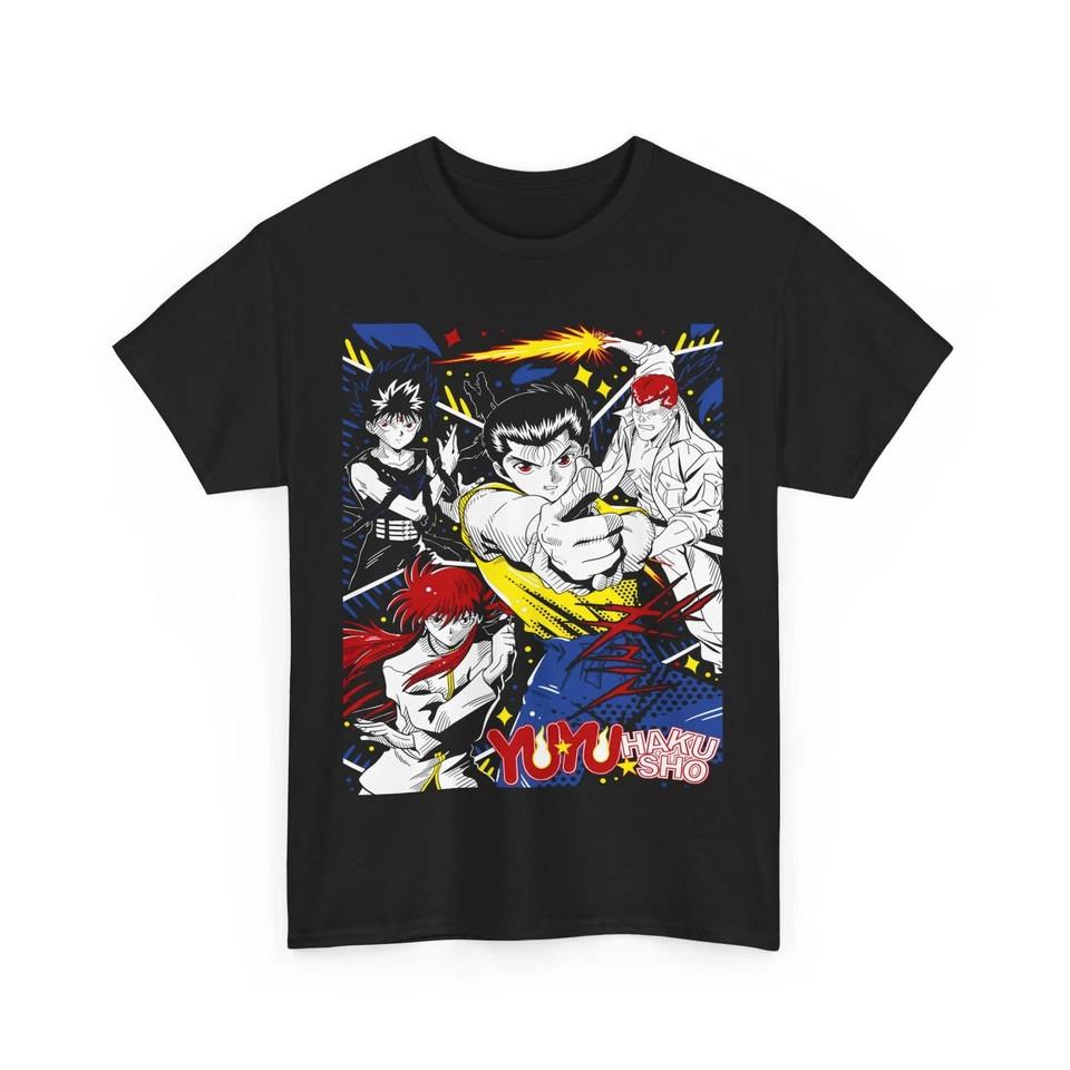 Yu Yu Hakusho TshirtYusukeHielKuwabara And Kurama Tshirt Black