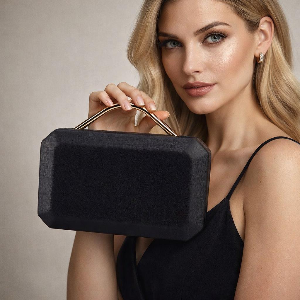 

Handheld Styling Bag Shoulder Crossbody Fashion Personality Celebrity Dinner чорний