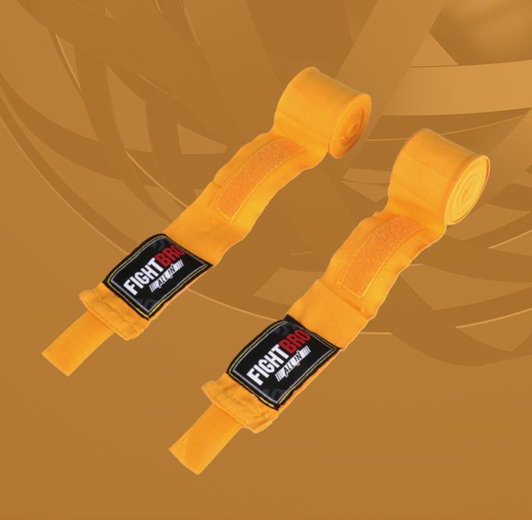 FightBro Custom logo Boxing Hand Wraps чёрный