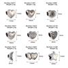 Diy Handmade Ancient Silver Tibetan Silver Jewelry Accessories, Multi-Style Pentagram Love Hole Beads, Bracelet, Alloy Bead Spacer Beads