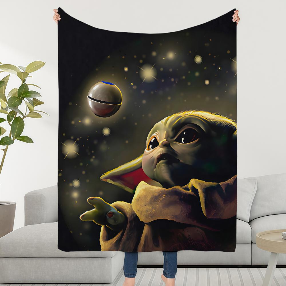 Blanket W-WARS-ES Throw Yoda S-STARS-ES Super Cosy Plush Living Room Sofa Couch Childish Birthday Gifts