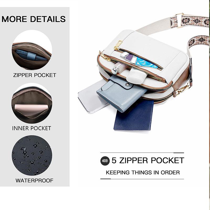 Crossbody Purse For Women Small Crossbody Bags Trend Vegan Leather With Adjustable Shoulder Strap Multi-pocket & Waterproof ARI