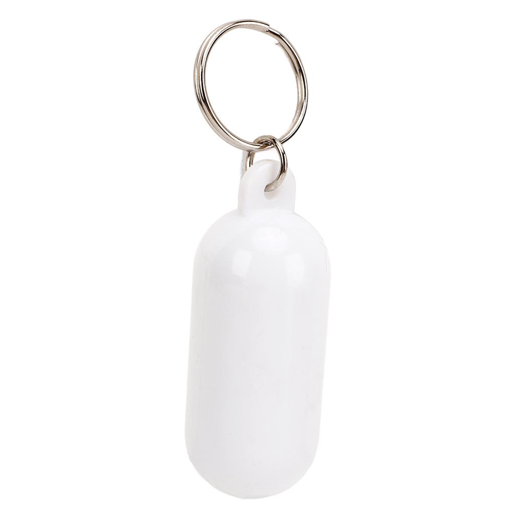 5Pcs Plastic Floating Keychain Pill Shape Float Key Ring for Boating Fishing Kayak Surfing Sailing