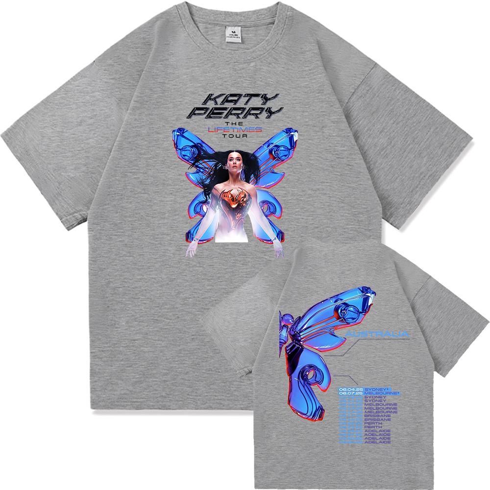 

Кэти Перри The Lifetime UK&EUROPE МЕКСИКА АВСТРАЛИЯ Соединенные Штаты Тур 2025 Футболка Мода Женщины Мужчины Винтажные Хлопковые Футболки Лето 4XL