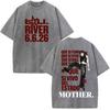 Singer Lali River Tour  Print Vintage Washed Tshirt Unisex Women Fashion Tshirts Summer Loose Casual Harajuku Cotton Tshirts