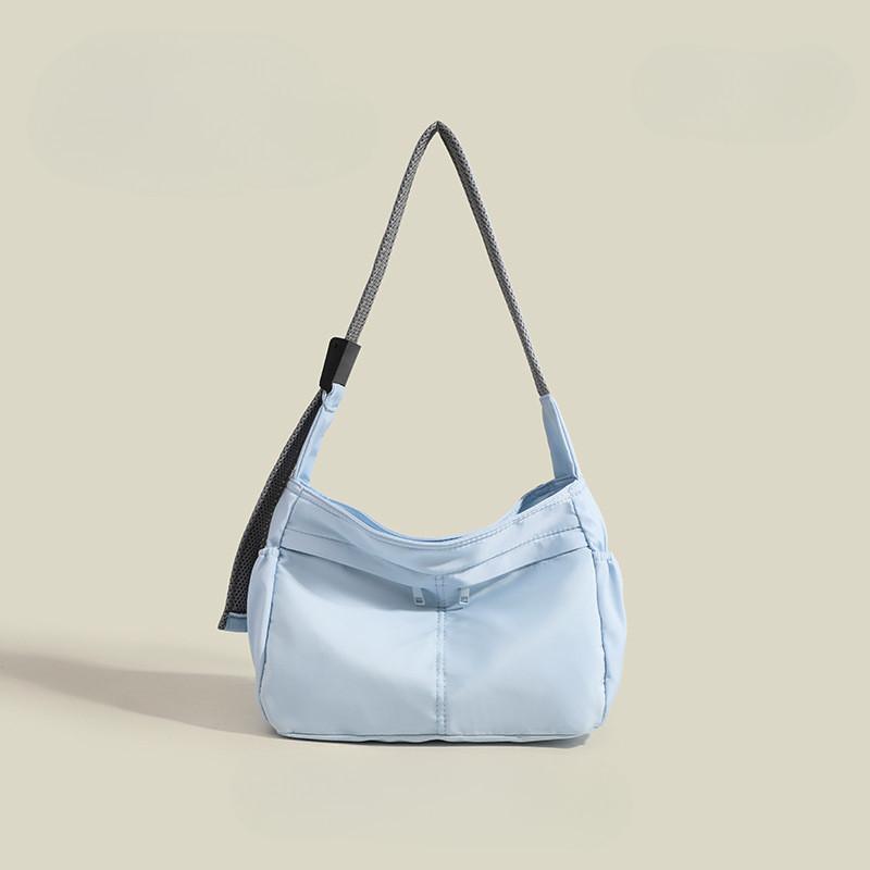 IELGY large-capacity leisure bag, waterproof and wear-resistant Oxford cloth shoulder bag commuter oblique span bag, Korean version leisure nylon bag