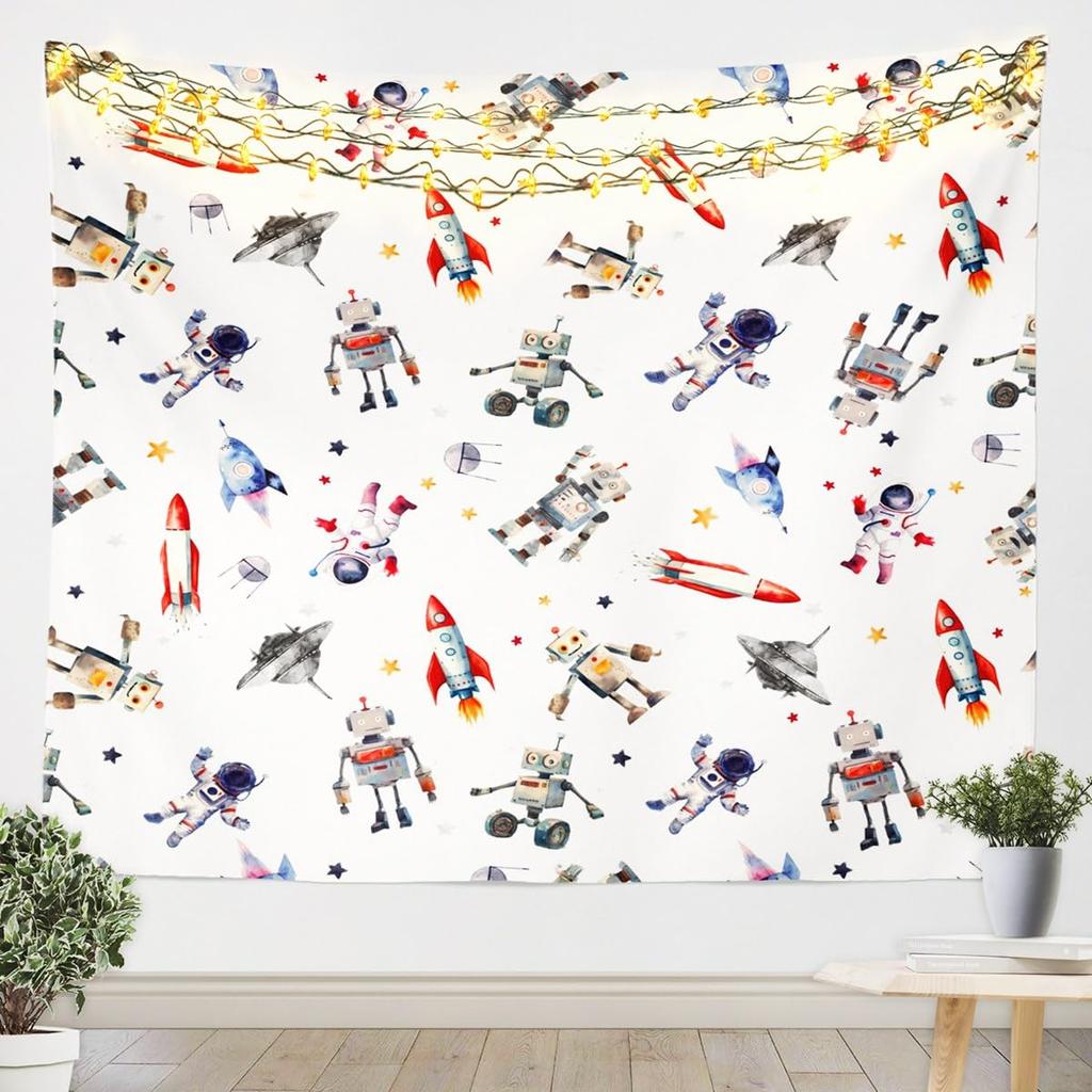 Tapeçaria de Peixe Japonês, Peixe Carpa Tai Chi Preto e Branco Pendurado na Parede Arte para Crianças Adolescentes Mulheres Homens Decoração de Quarto, Ondas do Oceano Ukiyoe