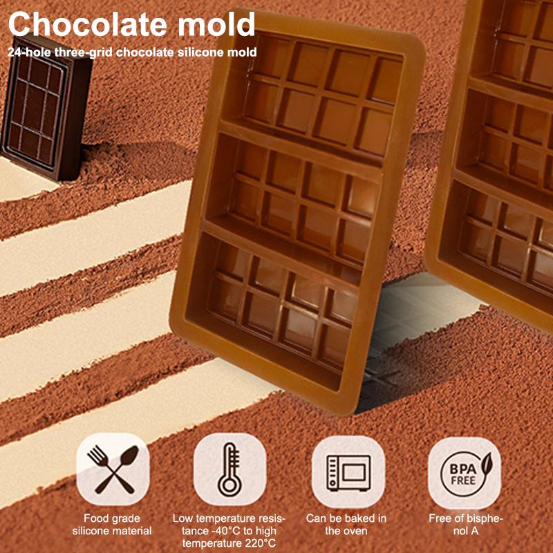 8/12/24 Zellen Schokoladenform DIY Schokoladentafel Silikonform für Schokoladentafel Pistazien-Schokoriegelform Handgemachtes Geschenk