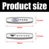 Auto Interior Cabin Tuning Accessory Parts Rigid Metal Car Seat Emblem Badge For Ford Mustang Shelby Cobra Focus Mondeo F-150