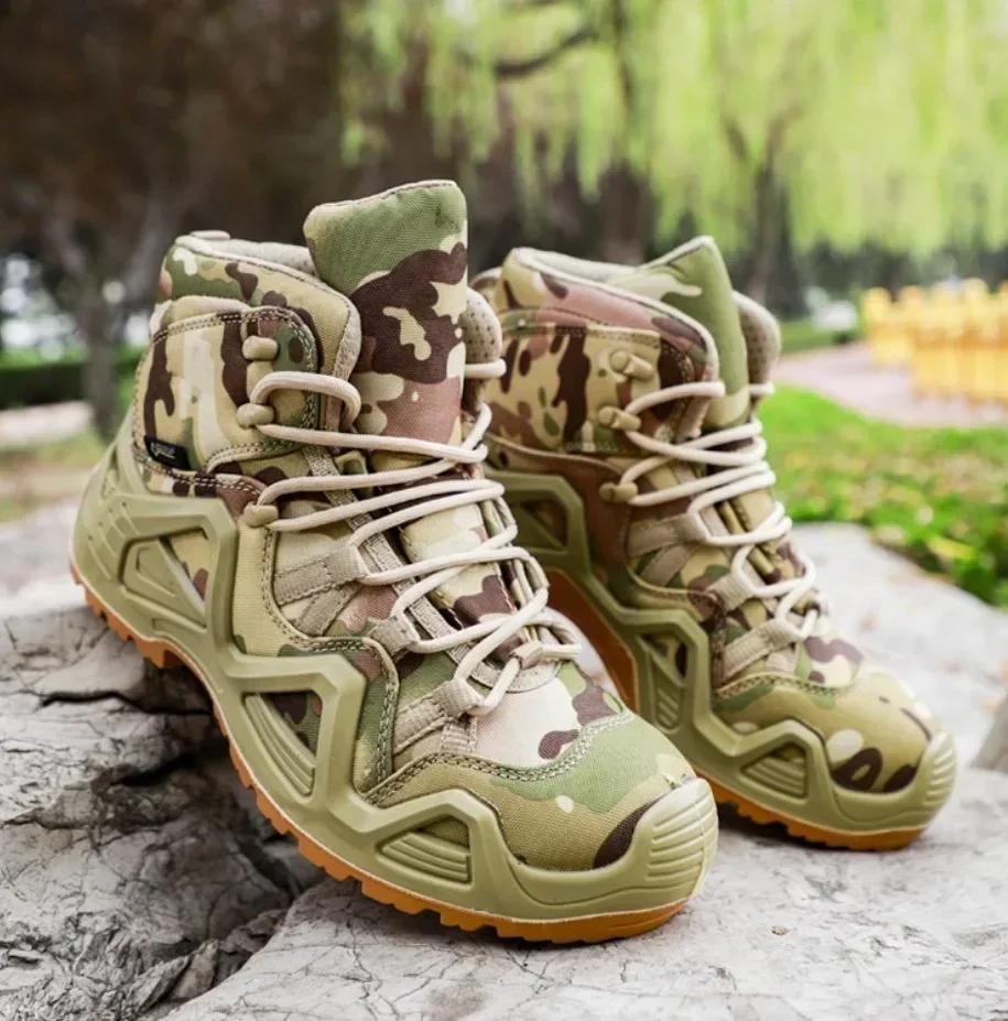 Fashion High Gang Army Fans Combat Boots Outdoor Mountaineering Shoes Military Fans Tactical Boots Men's Sports Shoes Running Shoes