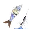 12CM Unpainted Glider Swimbait Blank Artificial Slow Sinking Swim Bait DIY Pike Fishing Lures Rattles Glide Bait Fishing Tools