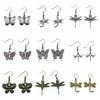 29 Styles New Design Vintage Butterfly & Dragonfly Insect Pendant Drop Earrings For Women Fashion Jewelry Wholesale Factory