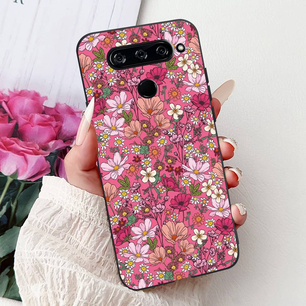 Funda For LG V40 ThinQ Case Cover Silicone Luxury Fashion Cute Cat Cool Shockproof Bumper Casing For LG V405 LM-V405 LM-V409N