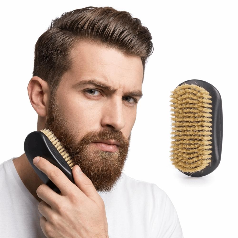 Dense Bristles Boar Bristle Brush Soft Bristles Hair Styling Brush Hairbrush  Beard Cleaning