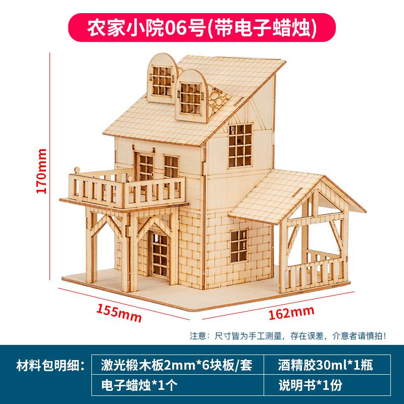 1:Casă Prefabricată din Lemn, Model Kit de Asamblare DIY, Constructor din Lemn, Materiale de Arhitectură, Scara 1:50