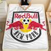 New York Red Bulls Printed Flannel Blanket, soft throw for bedroom sofa, washable,soccer fan merchandise, great gift.